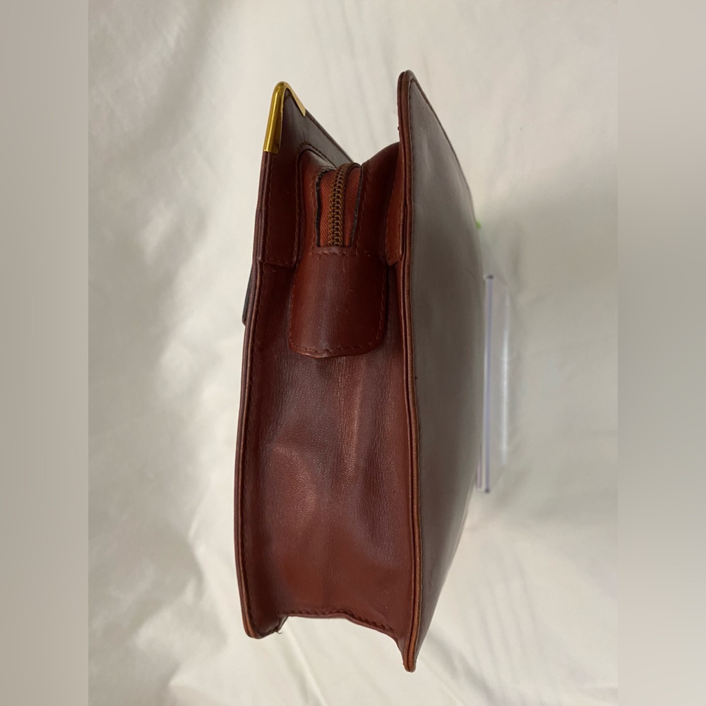 Cartier Bordeaux Leather Must de Cartier A5 Document Case Clutch Bag. - Picture 7 of 14